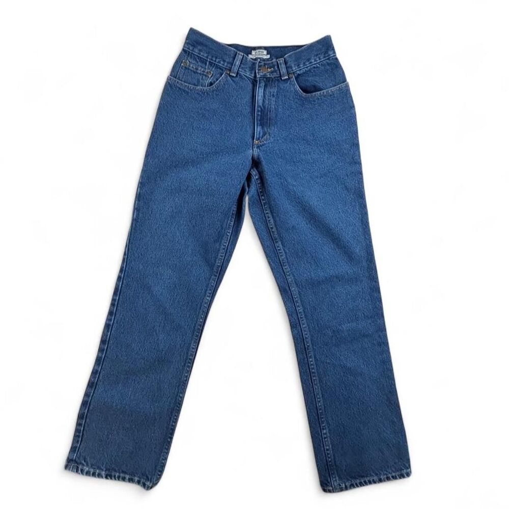 L.L.Bean Women’s Straight Leg Jeans Size 4 Blue Denim Original Relaxed Vintage